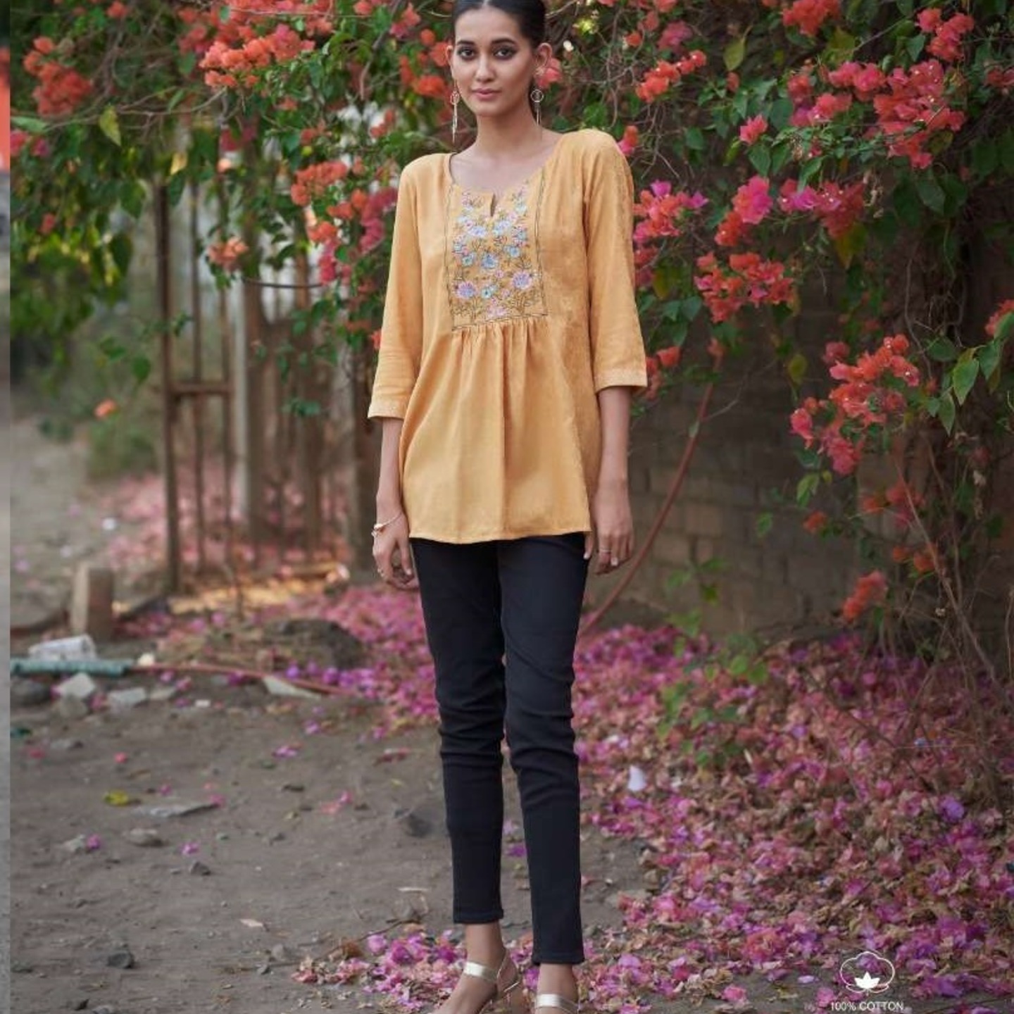 Jaquard Embroidered Tops - L XL XXL