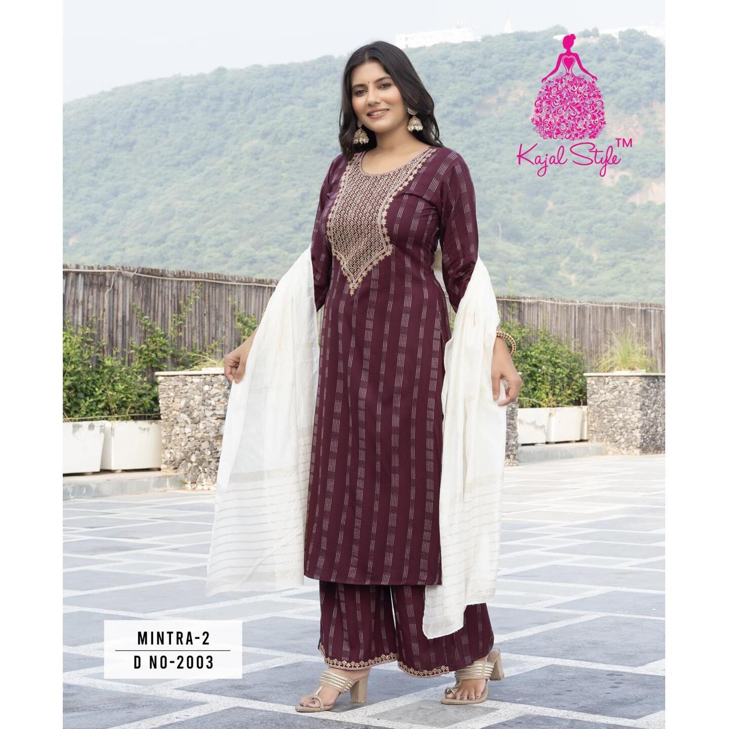 E_PALAZZO Suits with Duppatta - XL XXL 3XL 4XL