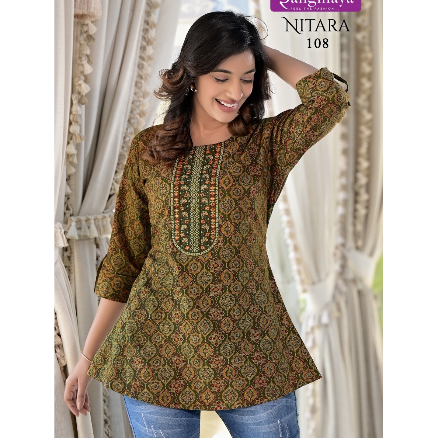 108_Fancy Cotton Tops - L XL XXL