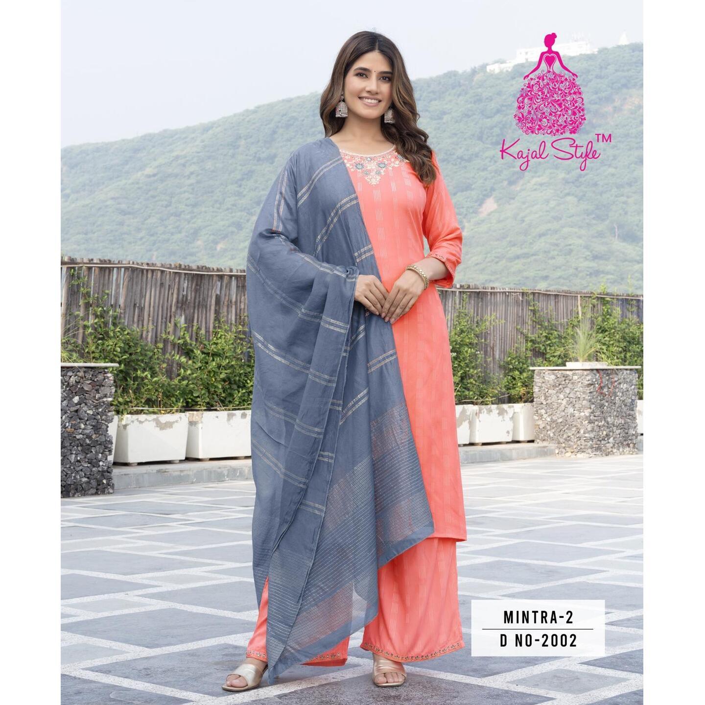 F_PALAZZO Suits with Duppatta - XL XXL 3XL 4XL