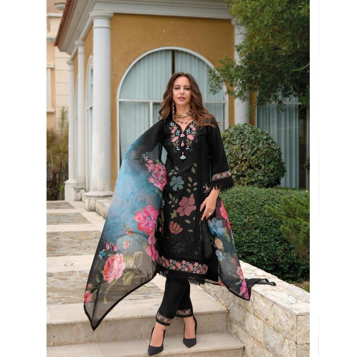 Premium Muslin Designer Suits 3XL