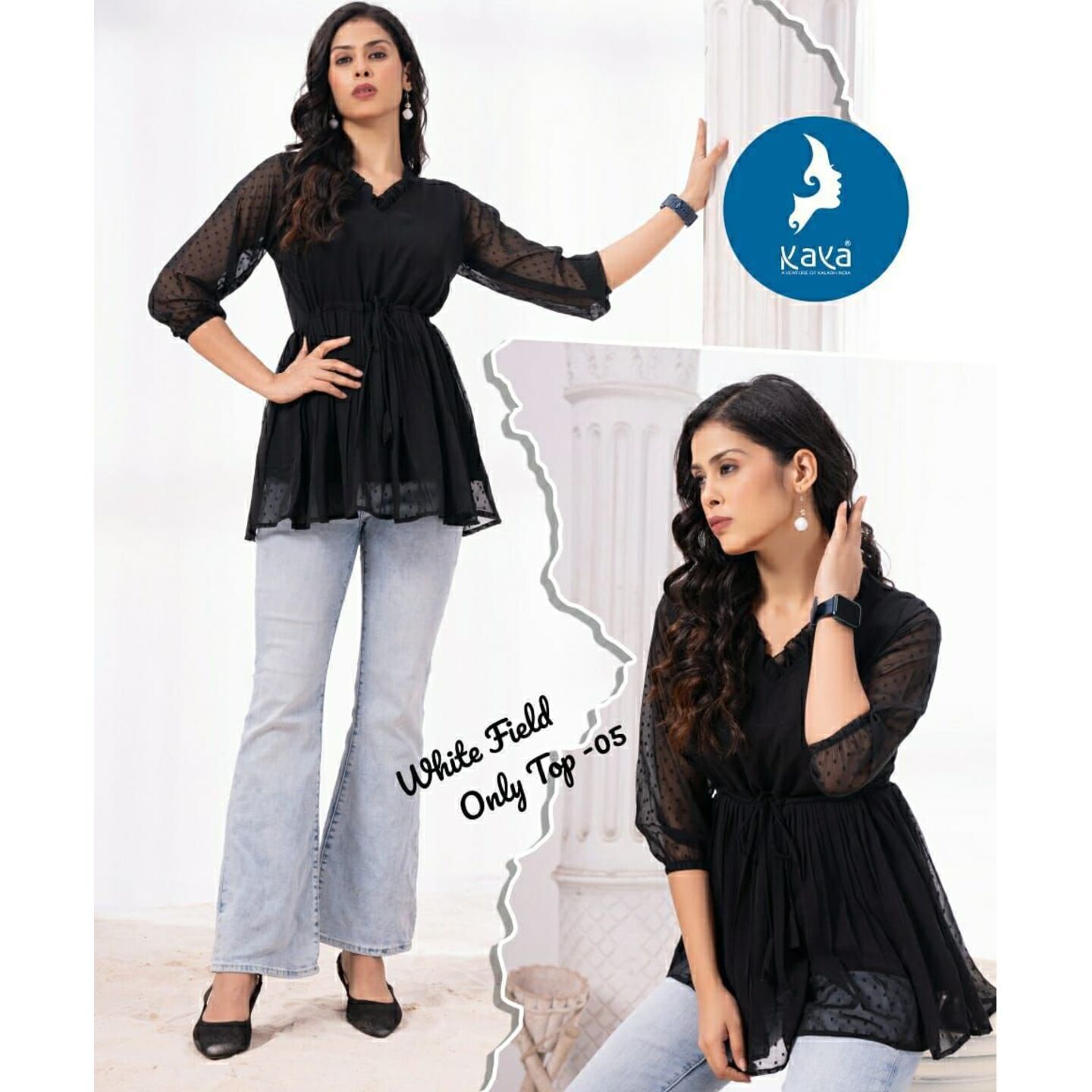 d_Georgette Tops- L XL XXL 3XL 4XL