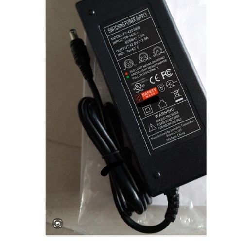 Approved w safety mark 36v charger for pmd pab ebikes 