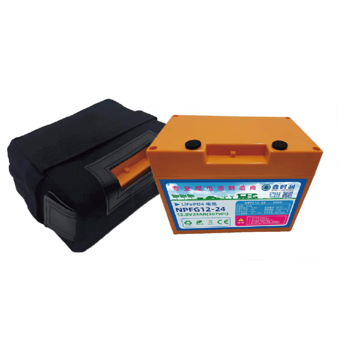12v 24AH high discharged 30A LifeP04 safety battery & charger for electric golf trolley