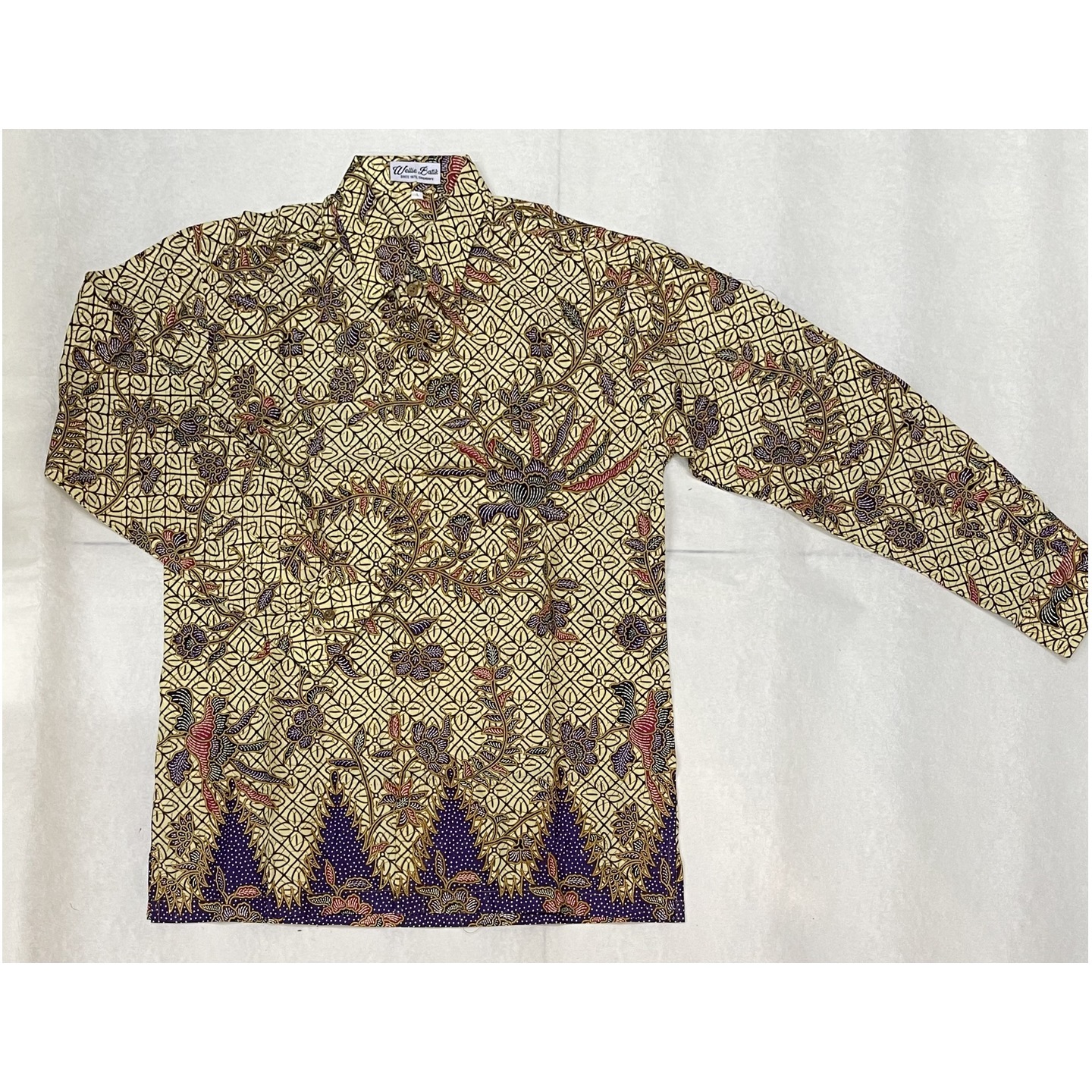 Batik print long sleeve shirt