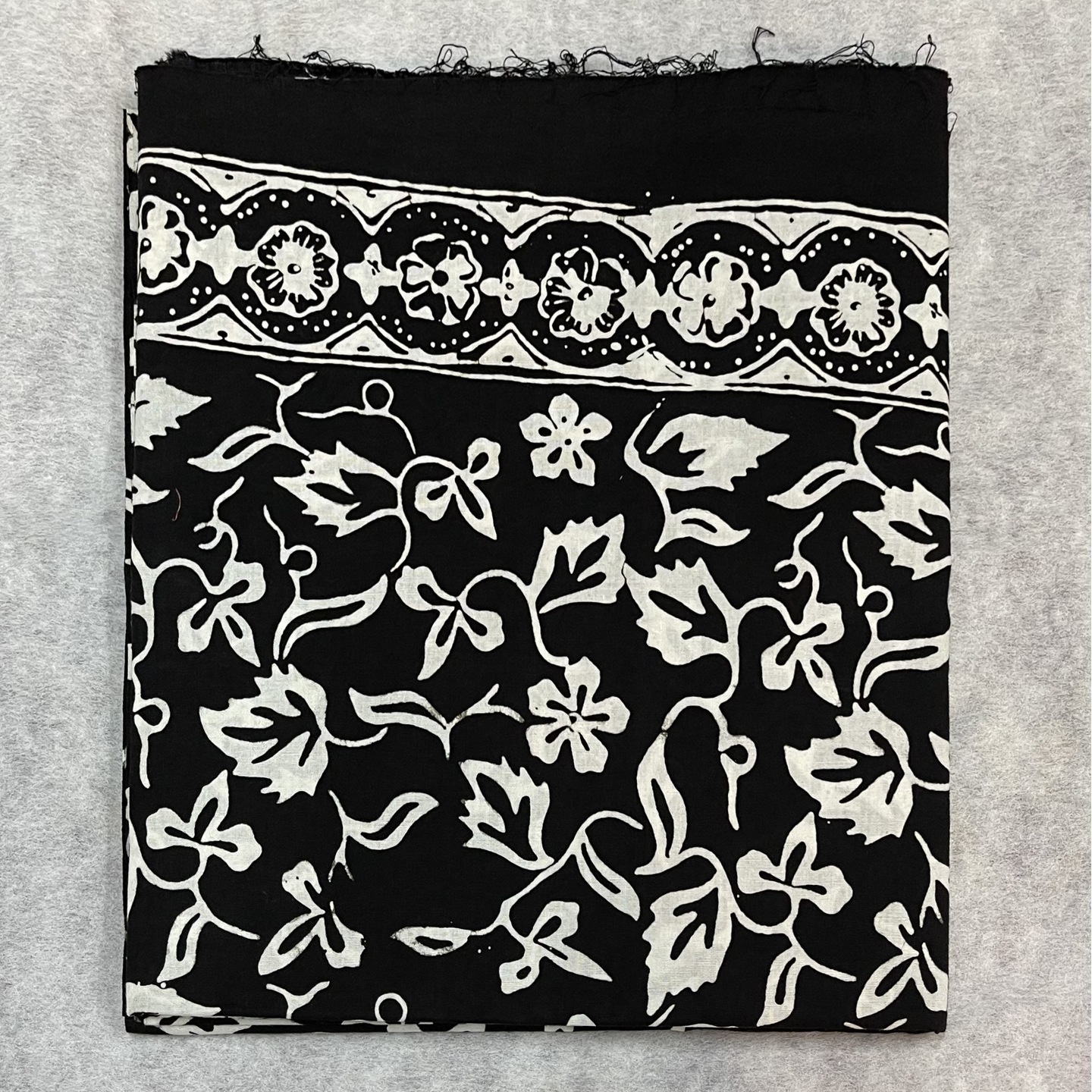 Hand Stamped Batik Cotton Fabric