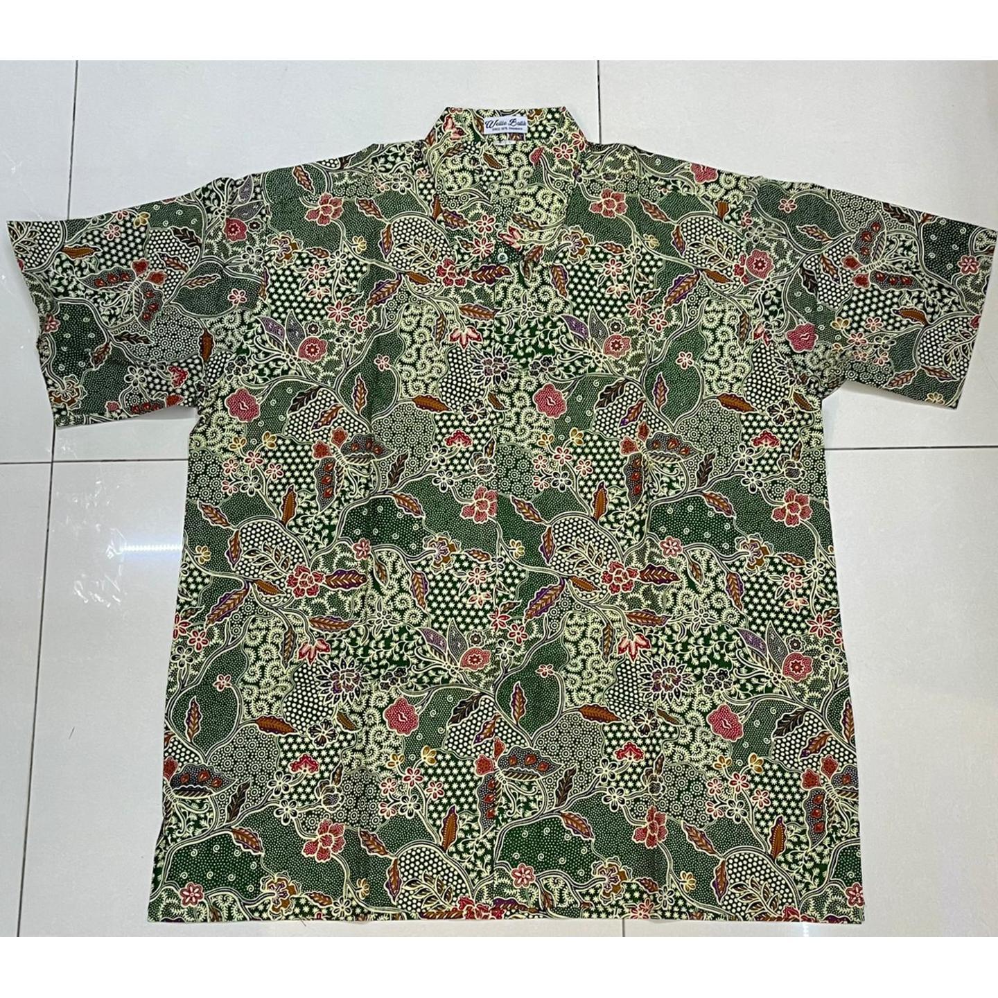 Batik print short sleeve shirts ( size XXL )