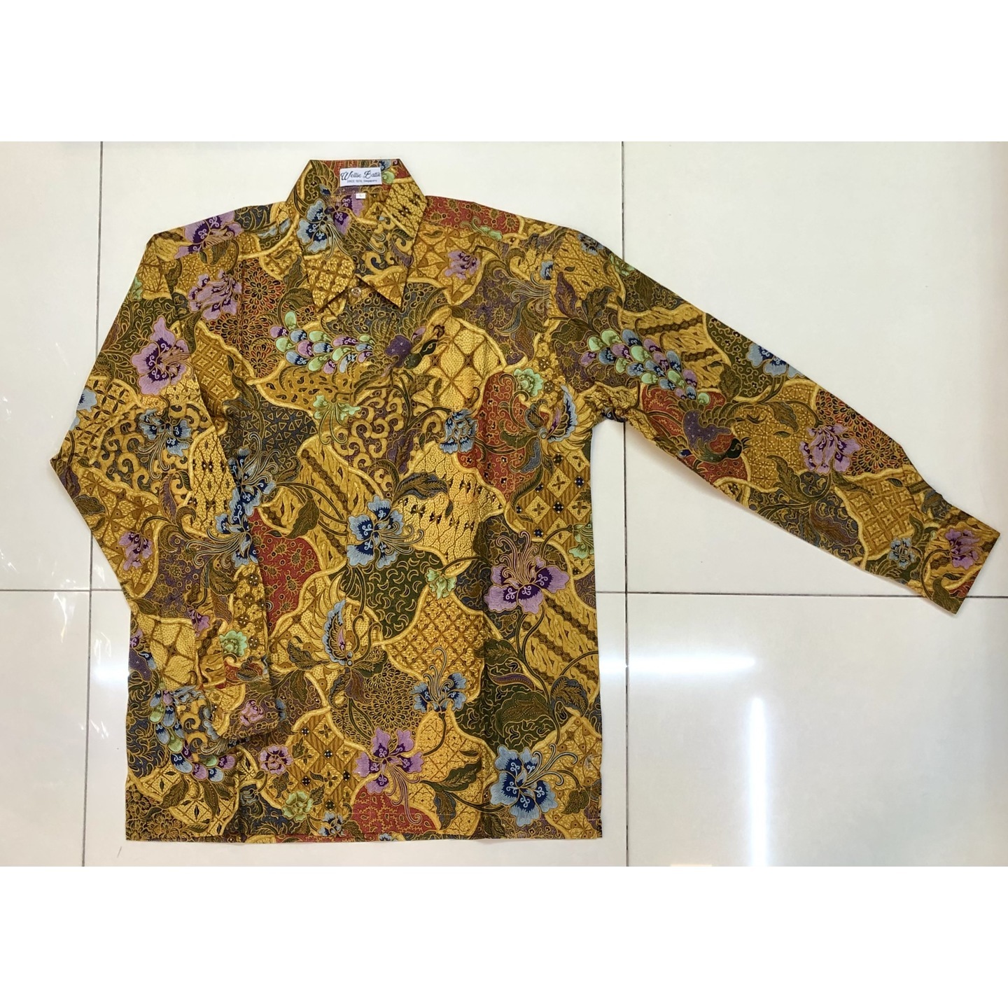 Batik print long sleeve shirt