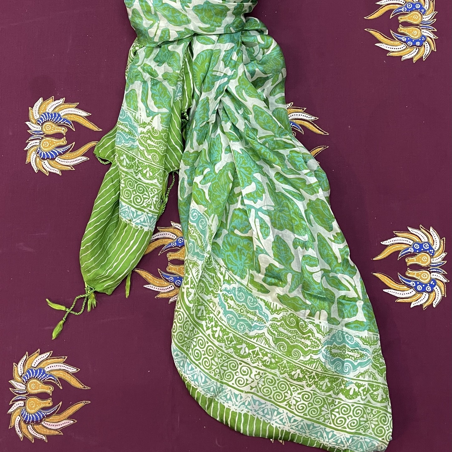 Batik Silk Shawls