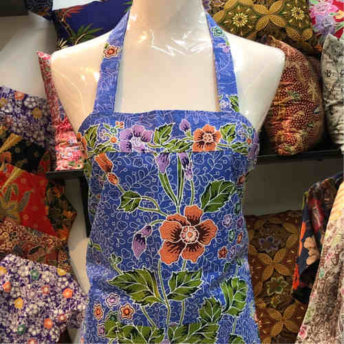 batik print apron