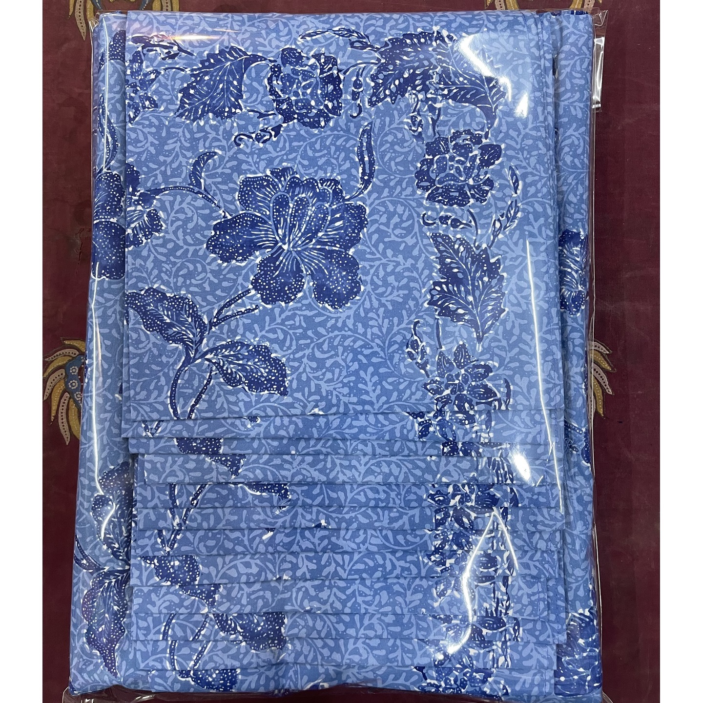 Batik Table Cloth with 12 napkins