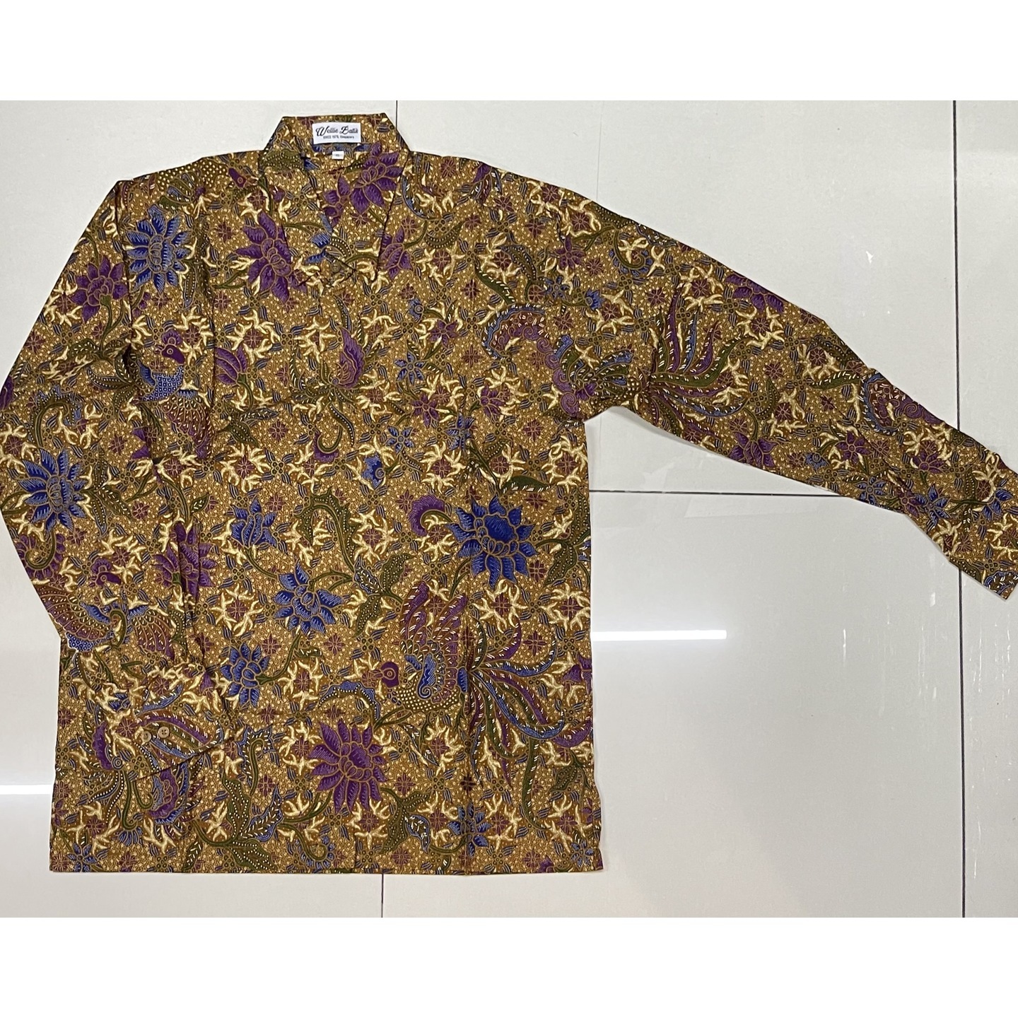 Batik print long sleeve shirt ( XL size )