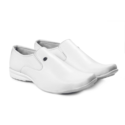 Shoes OnWhite Slip-On Formal Shoes