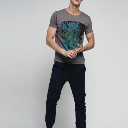 Difference Of OpinionGrey Graphic Printed T-Shirt OFZ-SCO-107