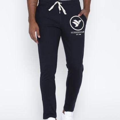 HubberholmeNavy Blue Slim Fit Applique Jogger MJSB-SKU-44