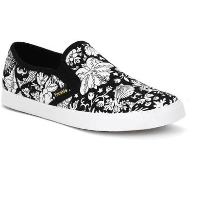 FroskieBlack Canvas Casual Shoes