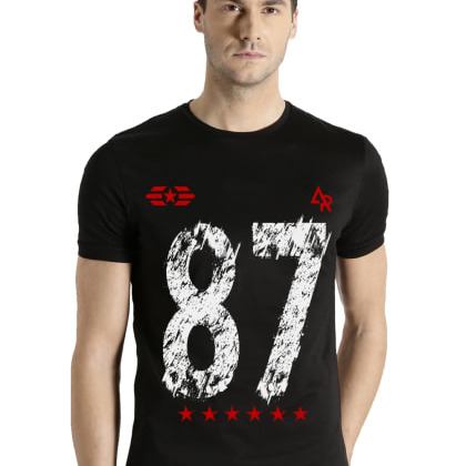 ADROBlack Half Sleeve T-Shirt