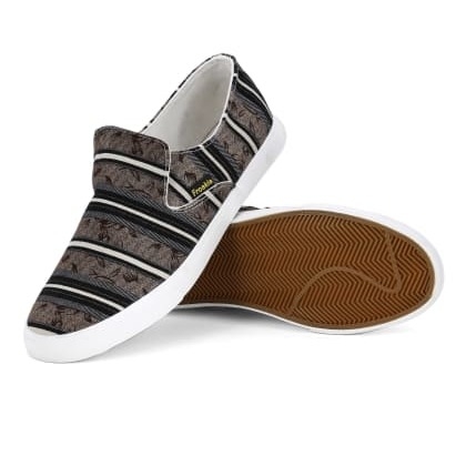 FroskieBrown Canvas Casual Shoes