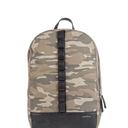 ATORSeUber-Stylish Beige Military Print Bagpack SKU-PAC-12