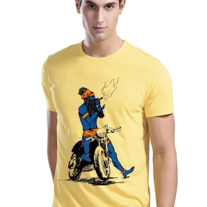 ADROBaba Bong Design Printed T-Shirt