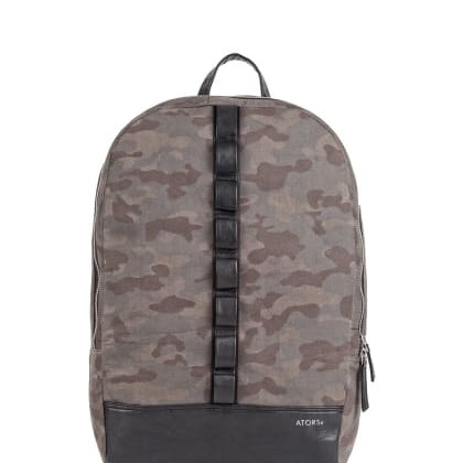 ATORSeUber-Stylish Brown Military Print Backpack SKU-PAC-25