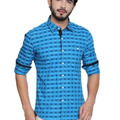 JeanerationBlue Checkered Shirt