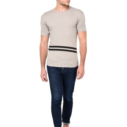 Trends TowerSteel Grey Minimalist T-Shirts