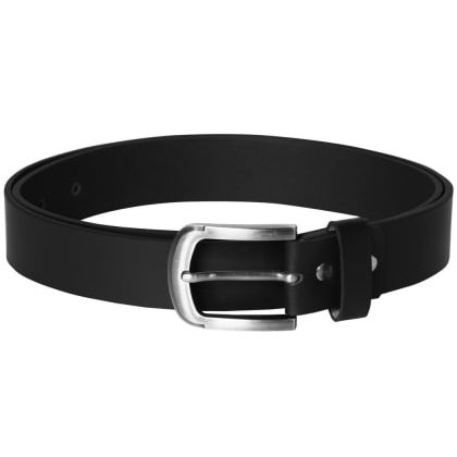 SCHARF ACCESSORIESPepe Artur Straight Black Leather Belt Men-Acc-17