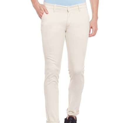 RodamoBeige Causal Trousers