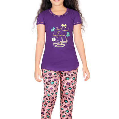 Fashion FeverPurple Cotton Night Suit