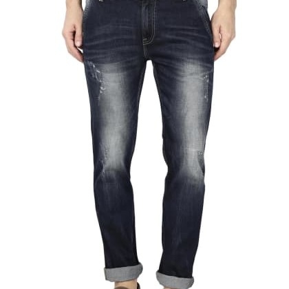 RAA JEANSDark Blue Denim Lycra Stretchable Jeans