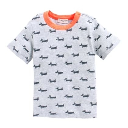 Crayon FlakesFriendly Dogs On Grey T-Shirt