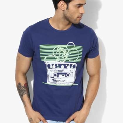 Adamo LondonMen's Graphic Print Slim Fit Tee OFZ-SCO-101