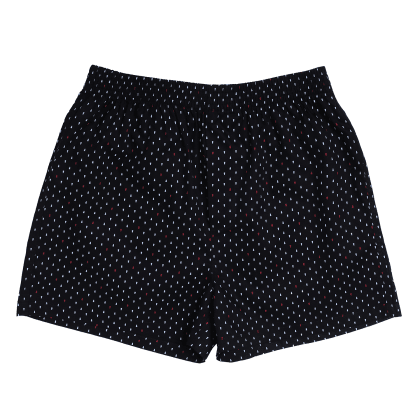 NuoviPrinted Cotton Satin Black Boxers  MJSB-SKU-75