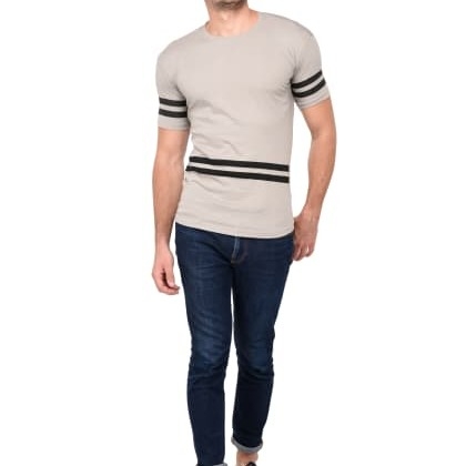 Trends TowerSteel Grey Minimalist T-Shirts
