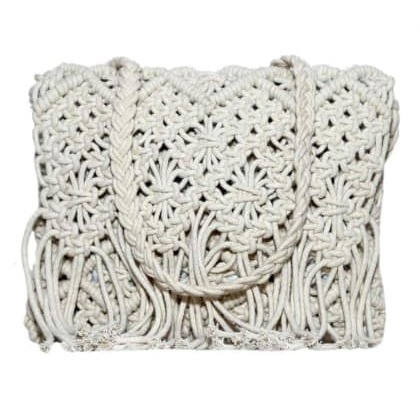 DiwaahNon Leather White Sling Bag