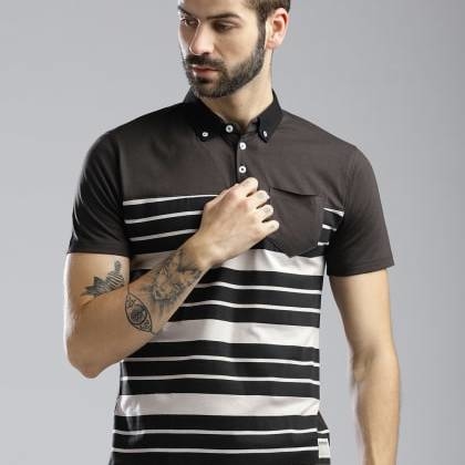 HubberholmeDark Grey Polo T-Shirt