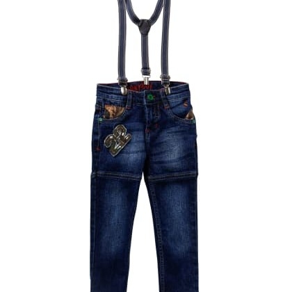 TONYBOYDenim Jeans With Suspender