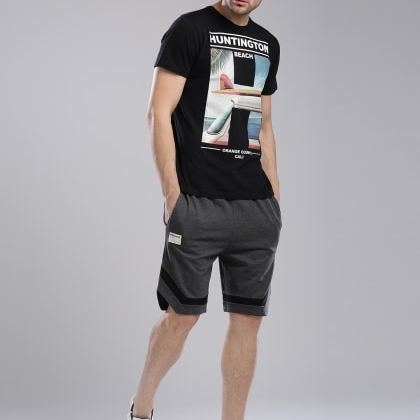 HubberholmeCharcoal Shorts MJSB-SKU-107