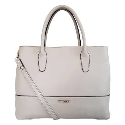 Toteteca Bag WorksGrey Minimal Office Shoulder Bag