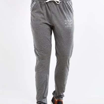 ManiacPrinted Dark Grey Cotton Trackpant  MJSB-SKU-12