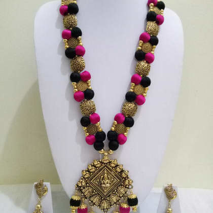 RAINBOWLakshmi Pendant With Jhumka  FAC-SCO-30