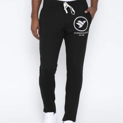 HubberholmeBlack Slim Fit Applique Jogger MJSB-SKU-34