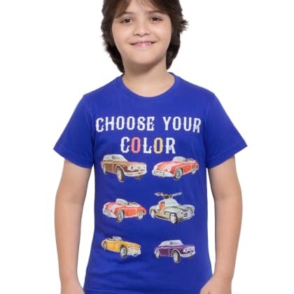 Maniac KidsBlue Half Sleeve T-Shirt