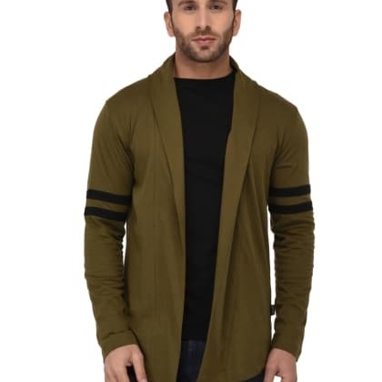 RIGOArmy Green Open Long Cardigan