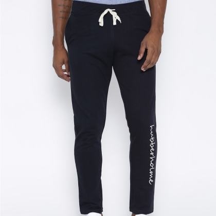 HubberholmeNavy Blue Slim Fit Applique Jogger MJSB-SKU-30