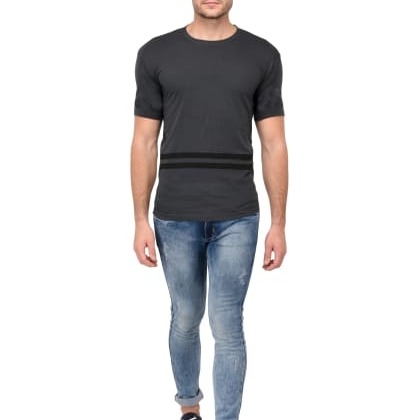 Trends TowerDark Grey Minimalist T-Shirts