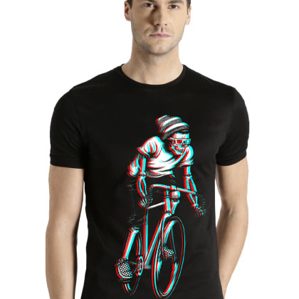 ADRO3D Cycle Print Black T-Shirt
