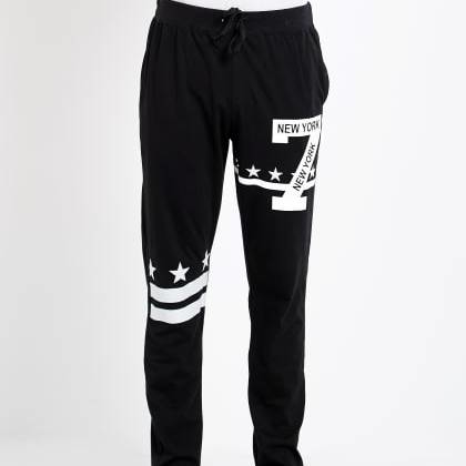 ManiacPrinted Black Cotton Trackpant  MJSB-SKU-24