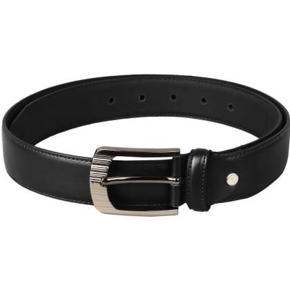 SCHARF ACCESSORIESJordan Black Leatherette Belt Men-Acc-13